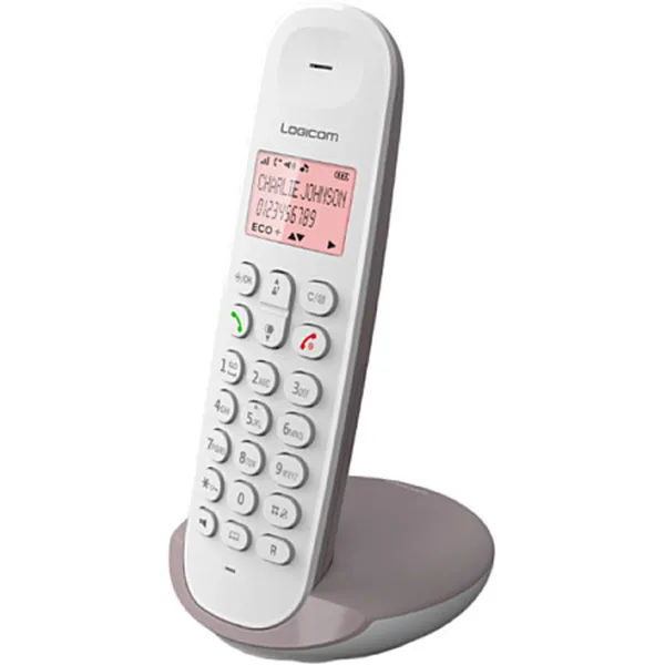 Wireless Phone Logicom Brown Taupe