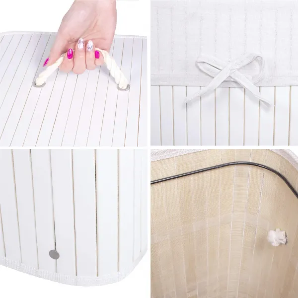 Бамбуковая корзина для белья Springos HA0075 72л