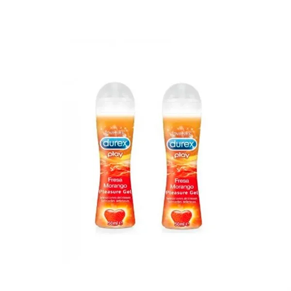 Durex Duplo Play Strawberry Morango 2x50ml