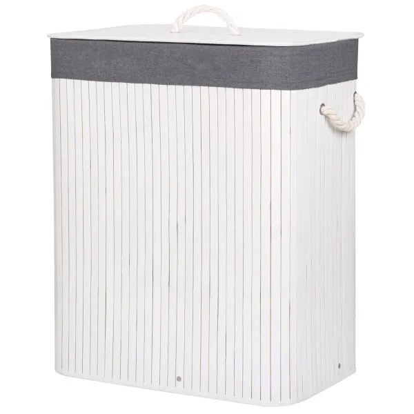 Bamboo laundry basket Springos HA0070 100L