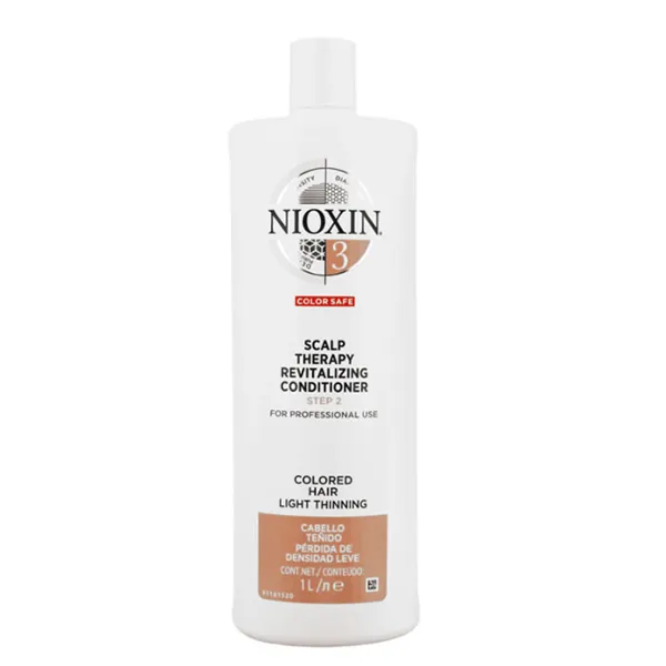 Nioxin System 3 Conditioner Colored Hair Scalp Therapy Revitalizing Fine Hair 1000ml