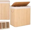 Bamboo laundry basket Springos HA0154 150L
