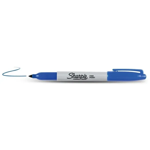 Permanenttimarkkeri Sharpie Fine Point Sininen (12 osaa)