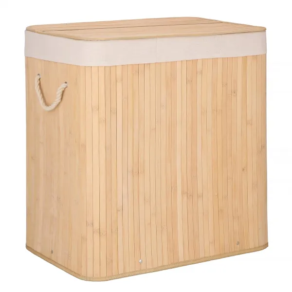 Бамбуковая корзина для белья Springos HA0154 150л