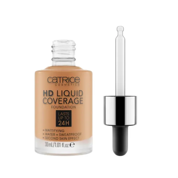 Catrice Hd Liquid Coverage Foundation Lasts Up Tp 24h 065 Bronze Beige 30ml