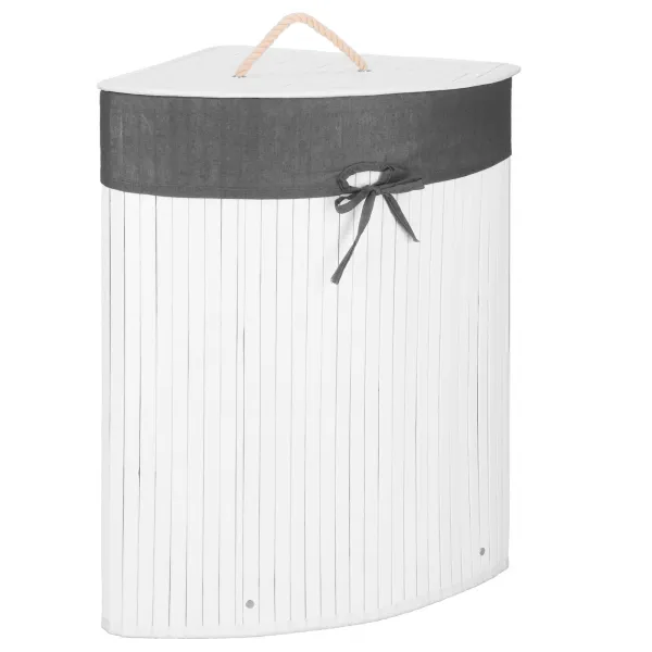 Bamboo laundry basket Springos HA0158 60l