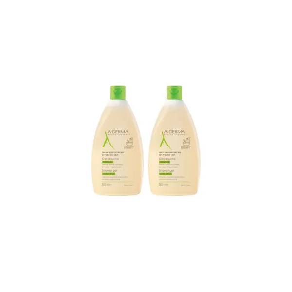 A-Derma Shower Gel Dry And Sensitive Skin 2x500ml