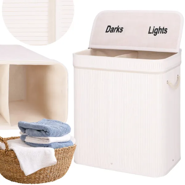 Bambu pyykkikori Springos HA0160 100l
