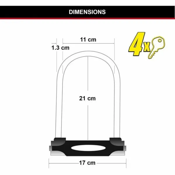 Avainriippulukko Master Lock Punainen