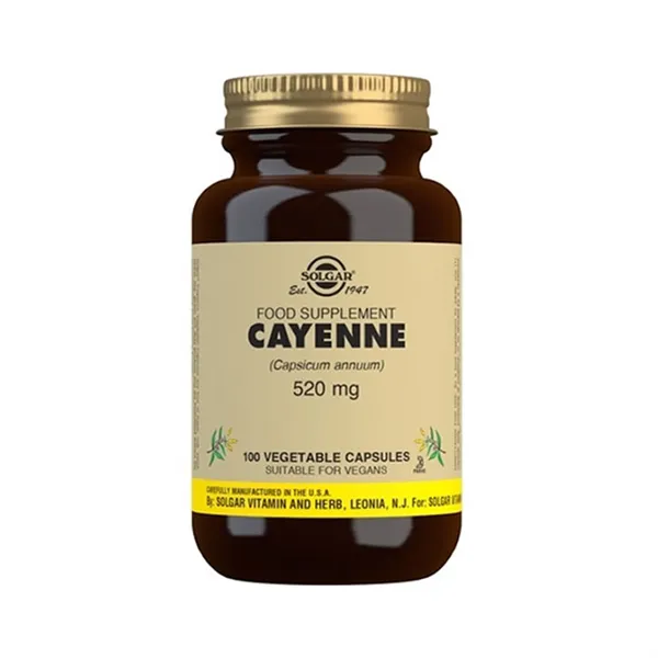 Solgar Cayenne 520mg 100 Capsules