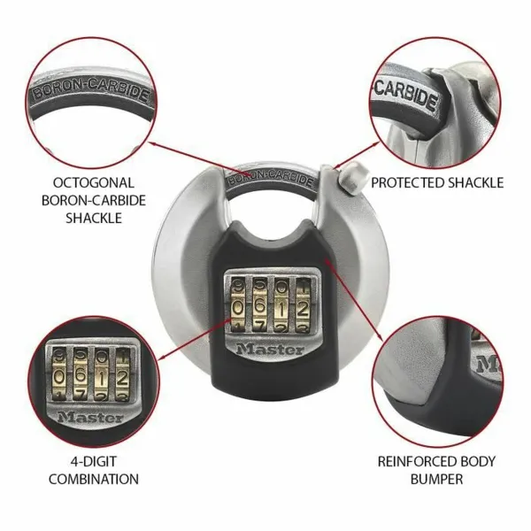 Kombinuota spynelė Master Lock