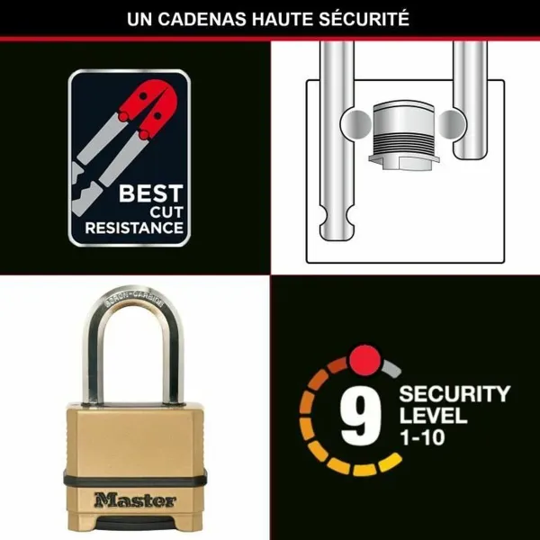 Kombinēšanas piekaramā atslēga Master Lock Cinks