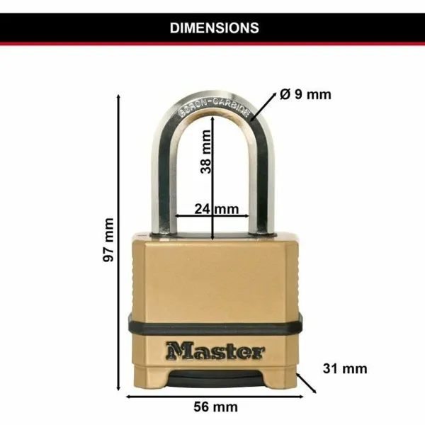 Кодовый замок Master Lock цинк
