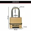 Kombinēšanas piekaramā atslēga Master Lock Cinks