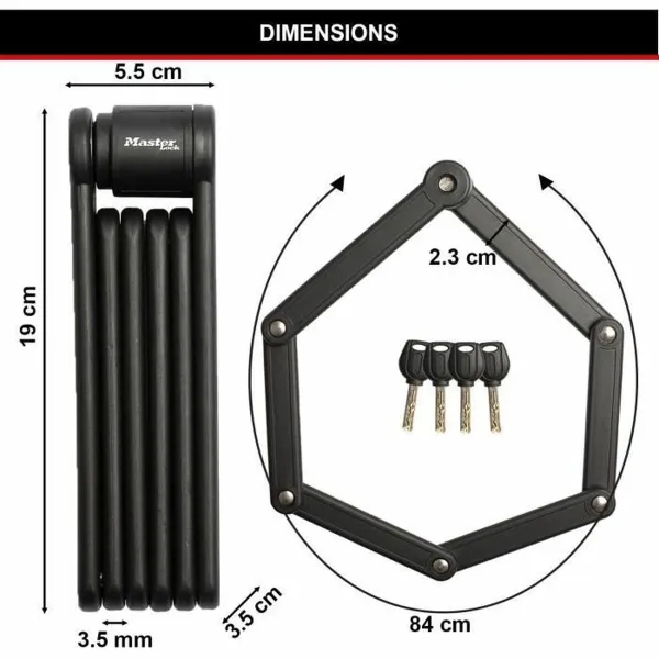 Spynos raktas Master Lock Plienas