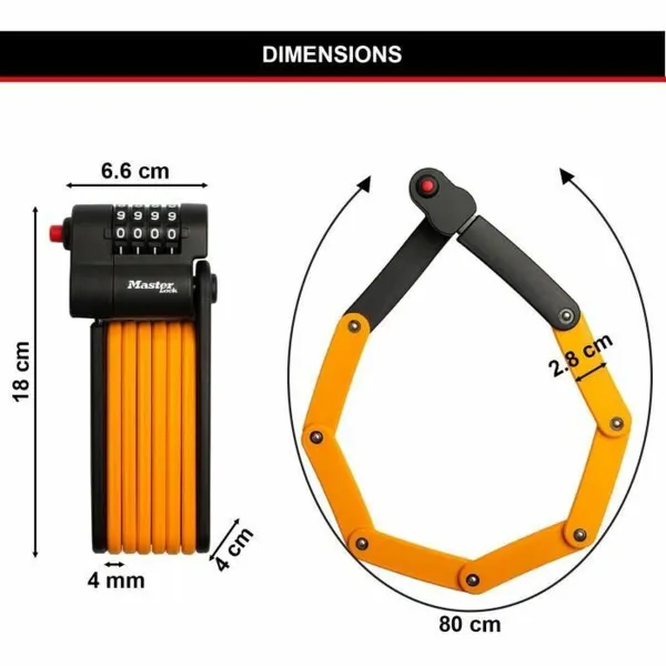 Замок с ключом Master Lock Сталь