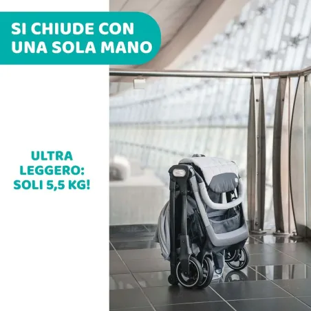 Bērnu ratiņi Chicco Melns