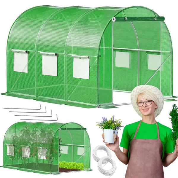 Garden greenhouse Springos GT0002 6 m2 (3x2x2 m)