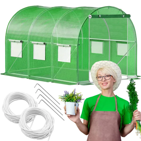 Dārza siltumnīca Springos GT0002 6 m2 (3x2x2 m)