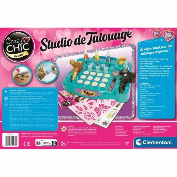 Amatų žaidimas Clementoni Studio Laikinosios Tatuiruotės