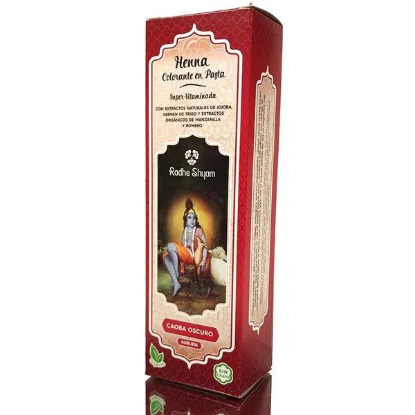 Radhe Henna Pasta Super Caoba Oscuro 200ml