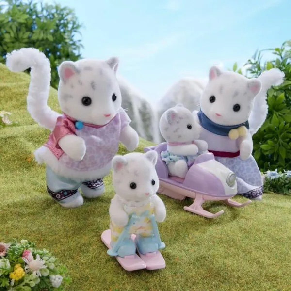 Playset Sylvanian Families Snow Leopard Family Разноцветный