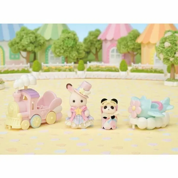 Playset Sylvanian Families Amusement Park Ride - Plane & Train Daudzkrāsains