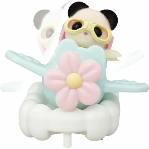 Playset Sylvanian Families Amusement Park Ride - Plane & Train Monivärinen