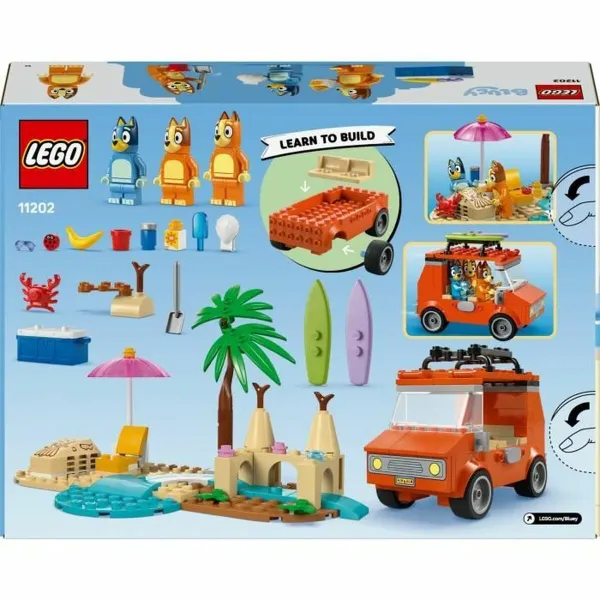 Rakennussetti Lego 11202 Bluey's Beach & Family Car Trip 133 Kappaletta