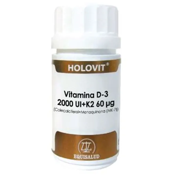 Equisalud Holovit Vitamina D3 2,000 Ui K2 60 Ug 50 Cap