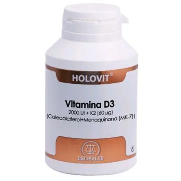 Equisalud Holovit Vitamina D3 2,000 Ui K2 60 Ug 180 Cap