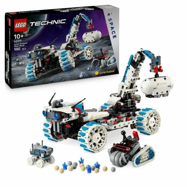 Строительный набор Lego 42211 Lunar Outpost Moon Rover Space Vehicle 1082 Предметы