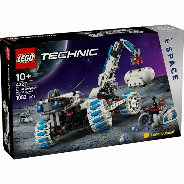 Строительный набор Lego 42211 Lunar Outpost Moon Rover Space Vehicle 1082 Предметы
