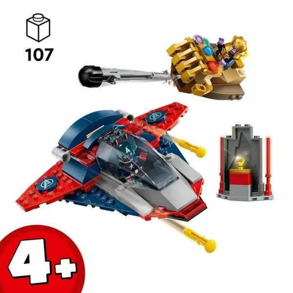 Celtniecības Komplekts Lego 76319 Captain America VS Thanos 107 Daudzums