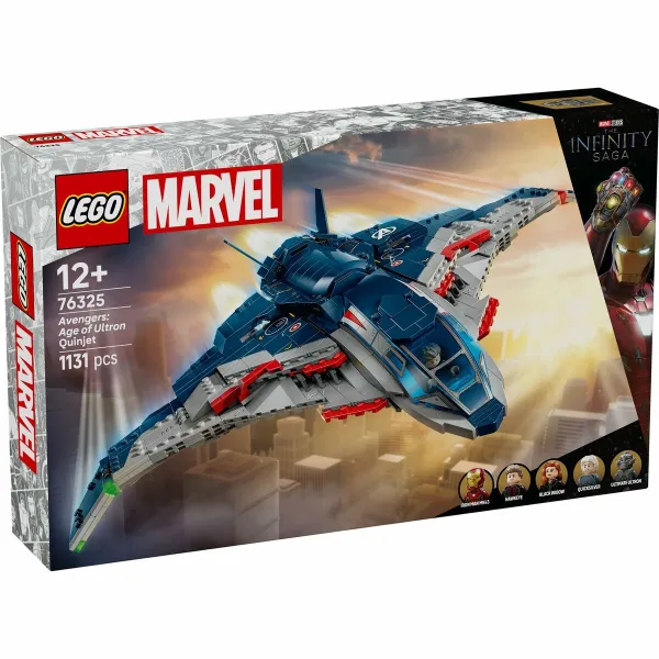 Celtniecības Komplekts Lego 76325 Age of Ultron Quinjet 1131 Daudzums