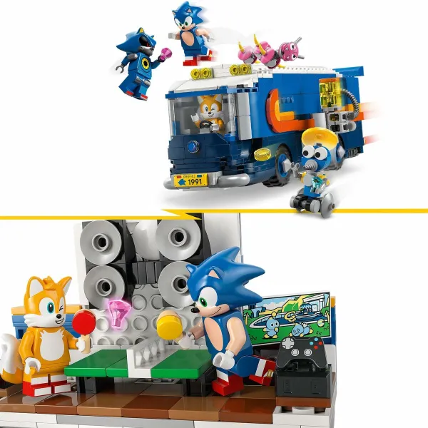 Statybos rinkinys Lego 77006 Team Sonic Command Truck 747 Dalys