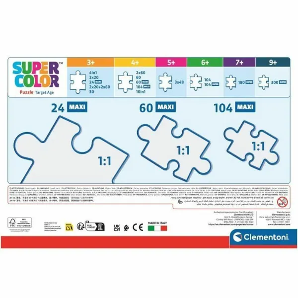 Puzle un domino komplekts Clementoni Dora 62 x 42 cm 24 Daudzums