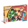 Puzzle Clementoni Maxi - Iron Man and his awesome friends 62 x 42 cm 24 Pieces