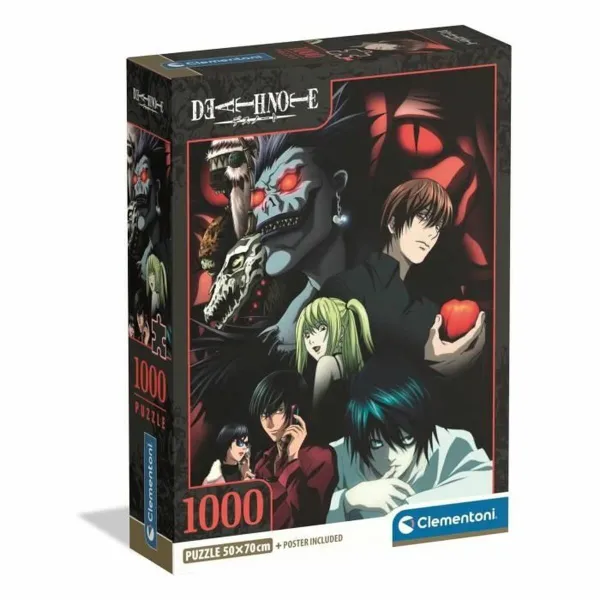 Puzle un domino komplekts Clementoni Death Note 70 x 50 cm 1000 Daudzums