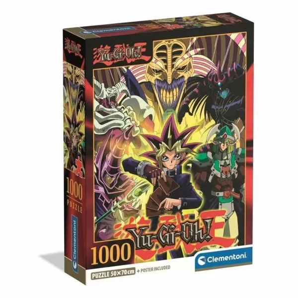 Puzle un domino komplekts Clementoni Yu-Gi-Oh! 70 x 50 cm 1000 Daudzums