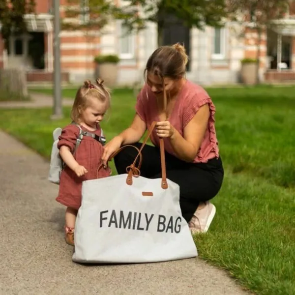 Autiņbiksīšu maiņas soma Childhome Family Bag Pelēks