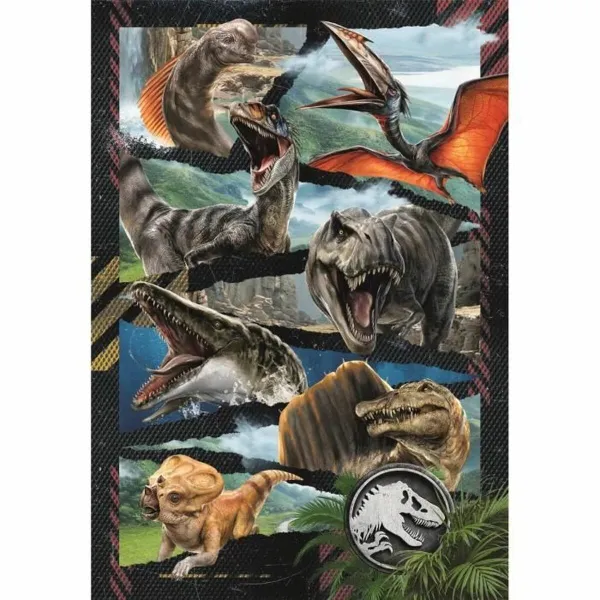 Puzle un domino komplekts Clementoni Jurassic World 300 Daudzums