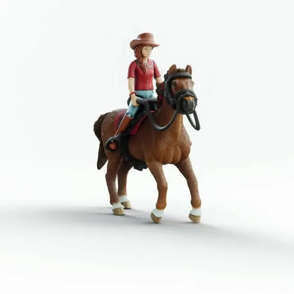 Action Figure Schleich Horse Club 42711 Hannah & Cayenne 8 x 15 x 18 cm 21 x 10 x 19 cm
