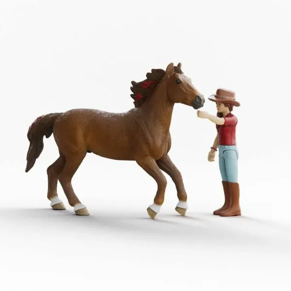 Action Figure Schleich Horse Club 42711 Hannah & Cayenne 8 x 15 x 18 cm 21 x 10 x 19 cm