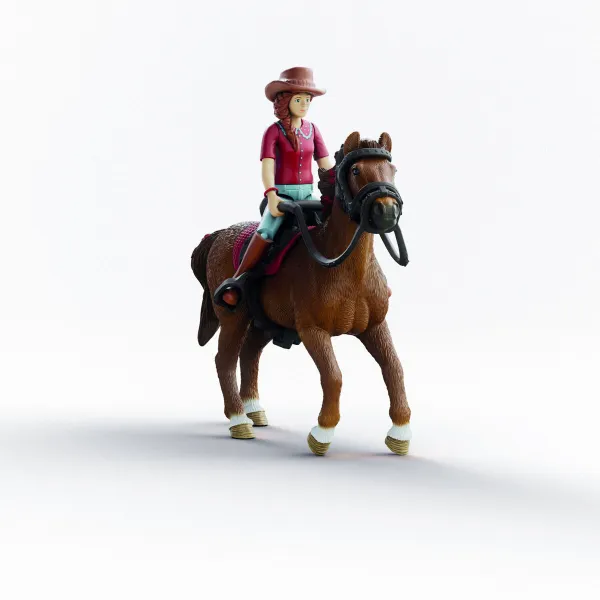 Action Figure Schleich Horse Club 42711 Hannah & Cayenne 8 x 15 x 18 cm 21 x 10 x 19 cm