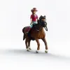 Action Figure Schleich Horse Club 42711 Hannah & Cayenne 8 x 15 x 18 cm 21 x 10 x 19 cm
