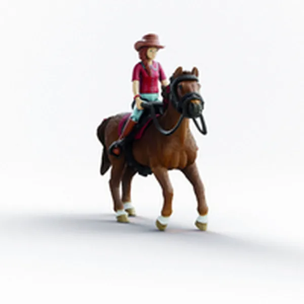 Action Figure Schleich Horse Club 42711 Hannah & Cayenne 8 x 15 x 18 cm 21 x 10 x 19 cm