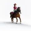 Action Figure Schleich Horse Club 42711 Hannah & Cayenne 8 x 15 x 18 cm 21 x 10 x 19 cm