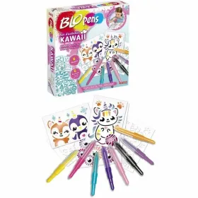 Puslapių spalvinimo veiksmų laukas Lansay BLOPENS KAWAII Spalvotas