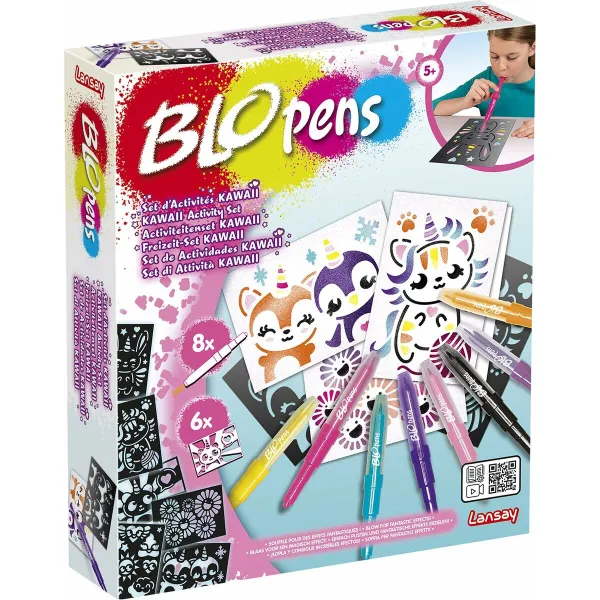 Поле действия для раскраски страниц Lansay BLOPENS KAWAII Разноцветный